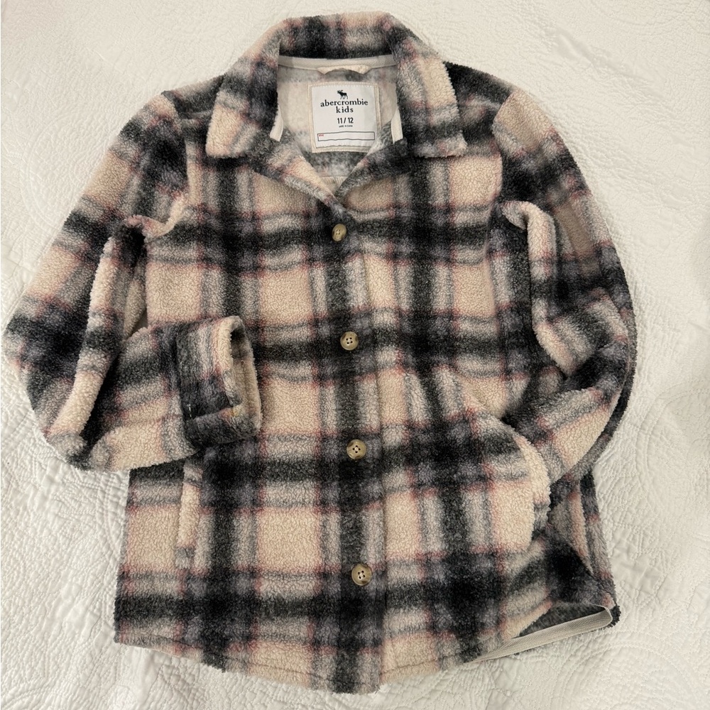 Abercrombie Kids Fuzzy Plaid Shirt